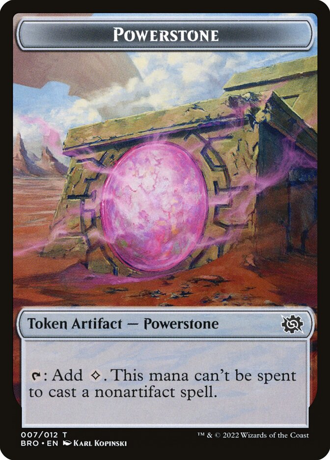 Powerstone, The Brothers' War Tokens Card Art