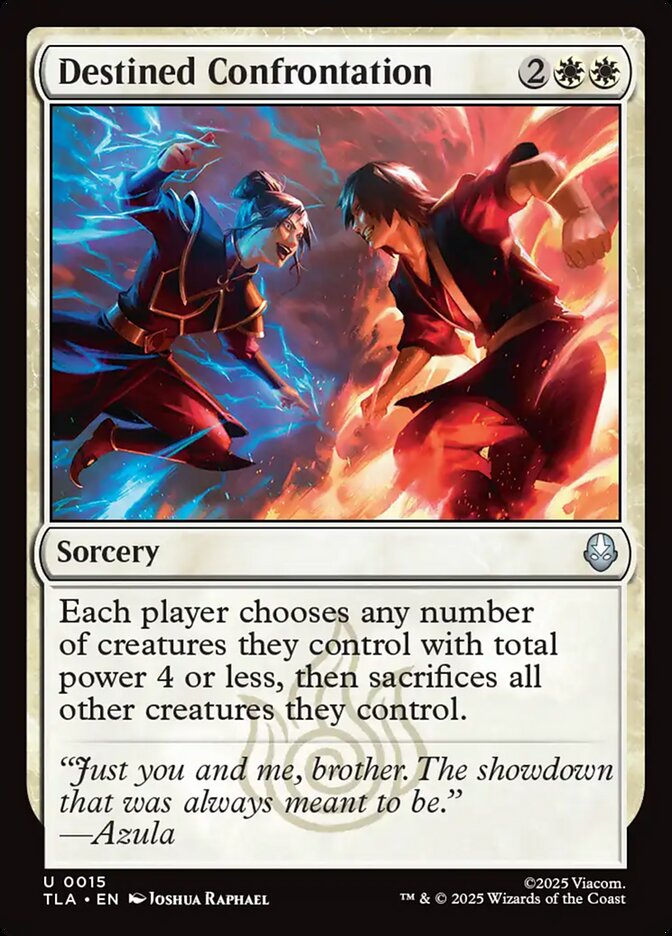 Destined Confrontation, Avatar: The Last Airbender Card Art