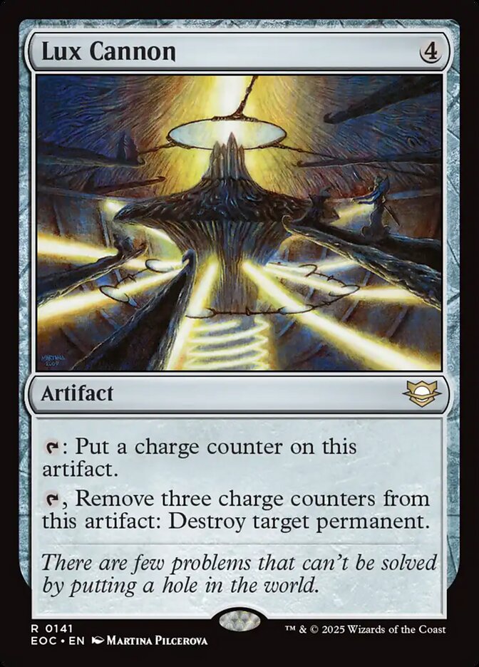 Lux Cannon, Edge Of Eternities Commander Card Art