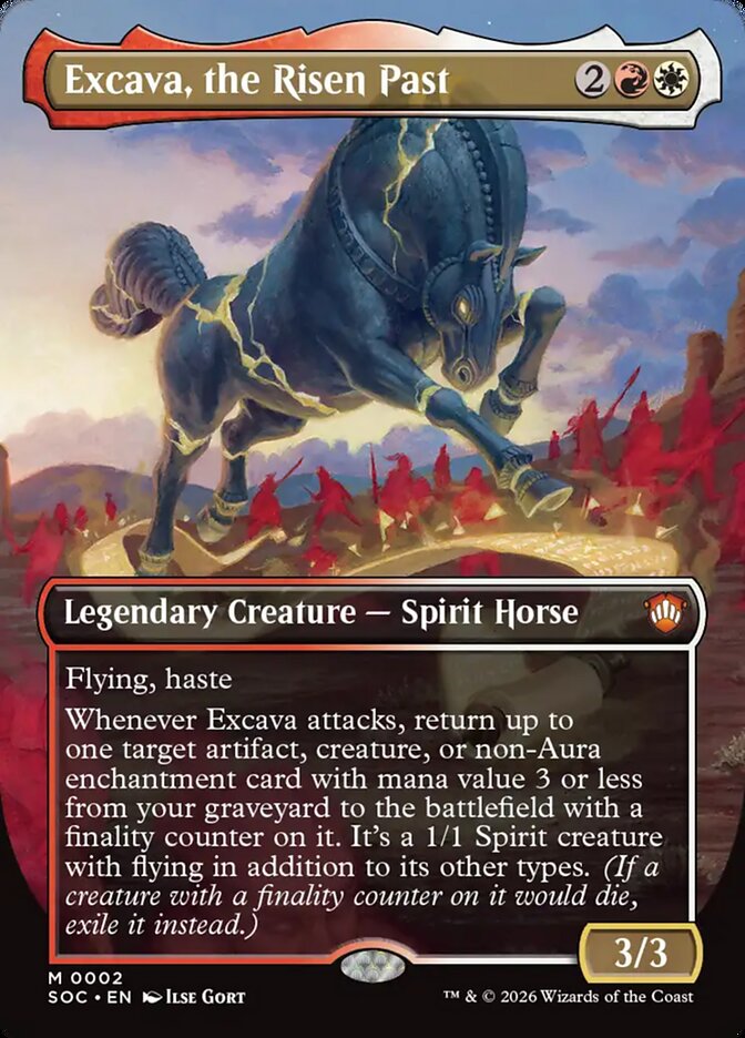 Excava, the Risen Past, Secrets Of Strixhaven Commander Card Art