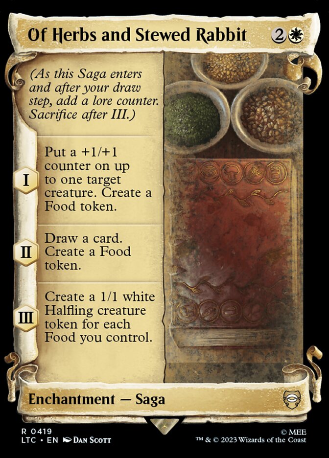 Of Herbs and Stewed Rabbit, Tales Of Middle-Earth Commander Card Art