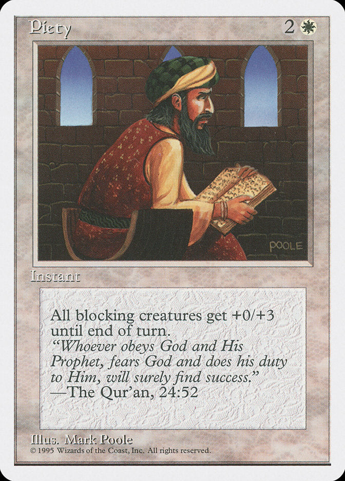 Piety, Fourth edition Card Art