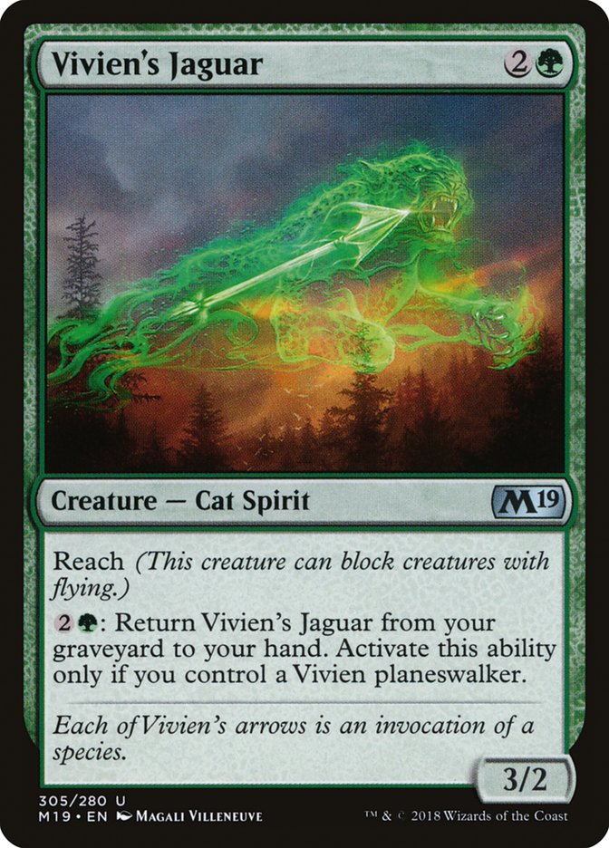 Vivien's Jaguar, Core Set 2019 Card Art