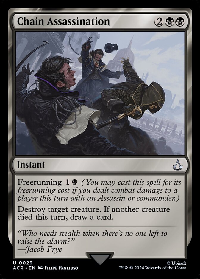 Chain Assassination, Assassin's creed Card Art