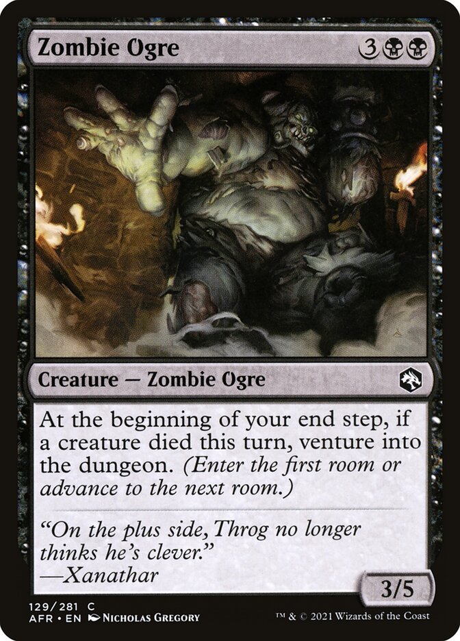 Zombie Ogre, Adventures in the forgotten realms Card Art