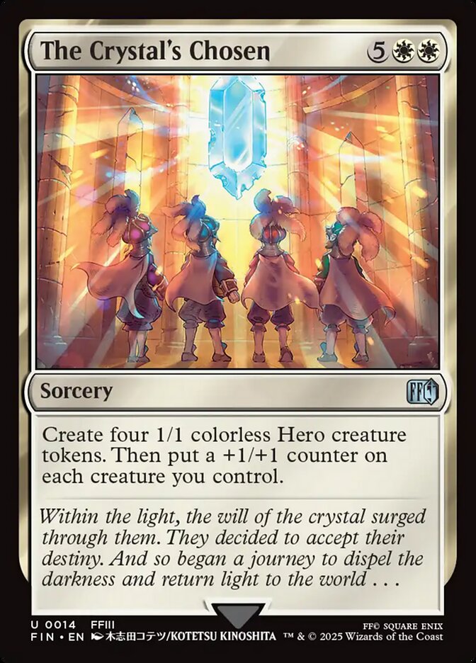 The Crystal's Chosen, Final fantasy Card Art
