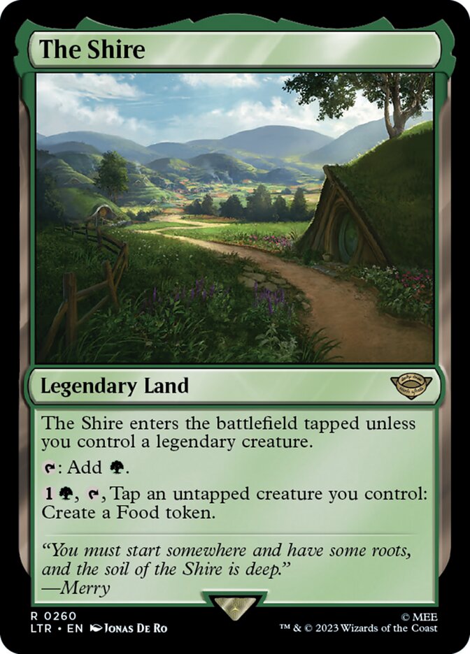The Shire, The lord of the rings: tales of middle-earth Card Art