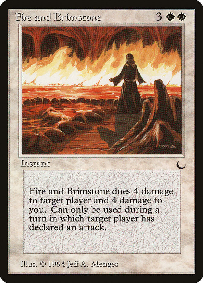 Fire and Brimstone, The Dark Card Art