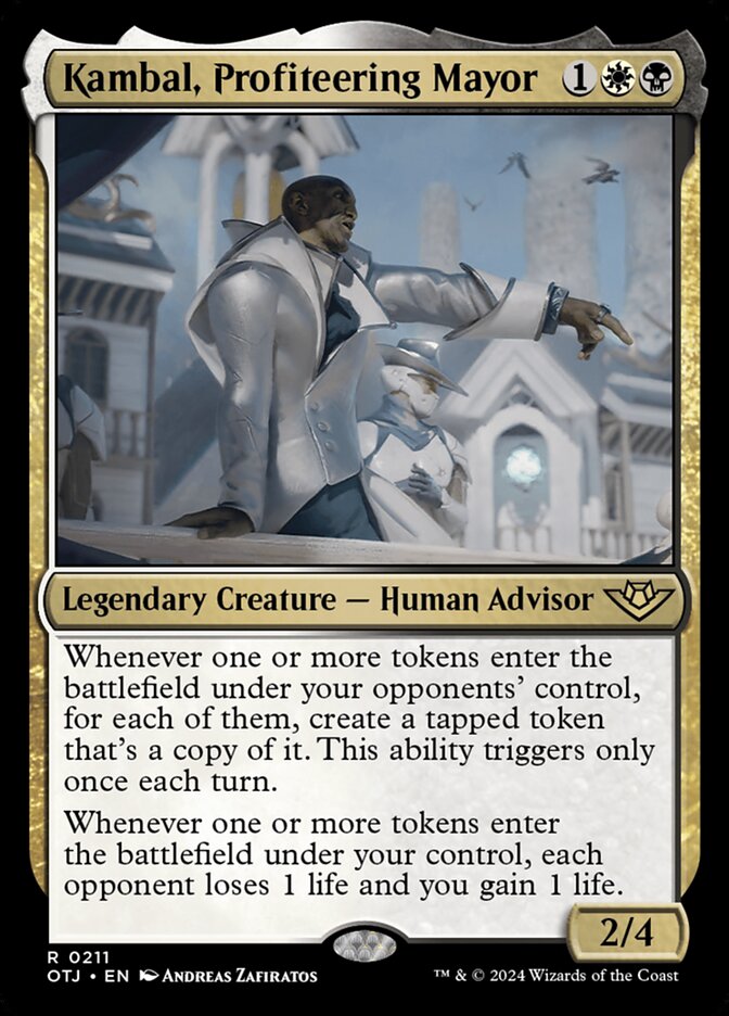 Kambal, Profiteering Mayor, Outlaws of thunder junction Card Art
