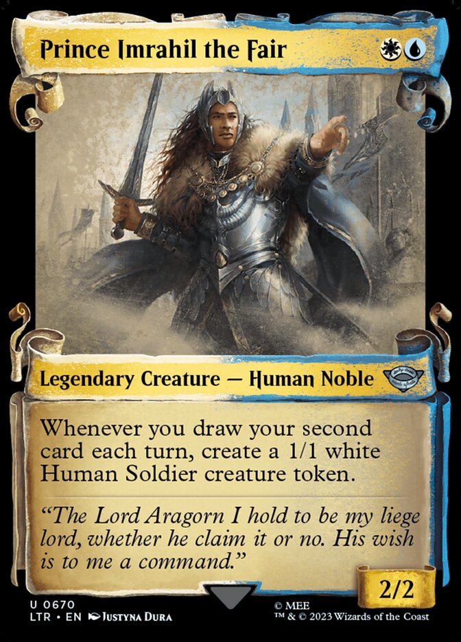 Prince Imrahil the Fair, The lord of the rings: tales of middle-earth Card Art