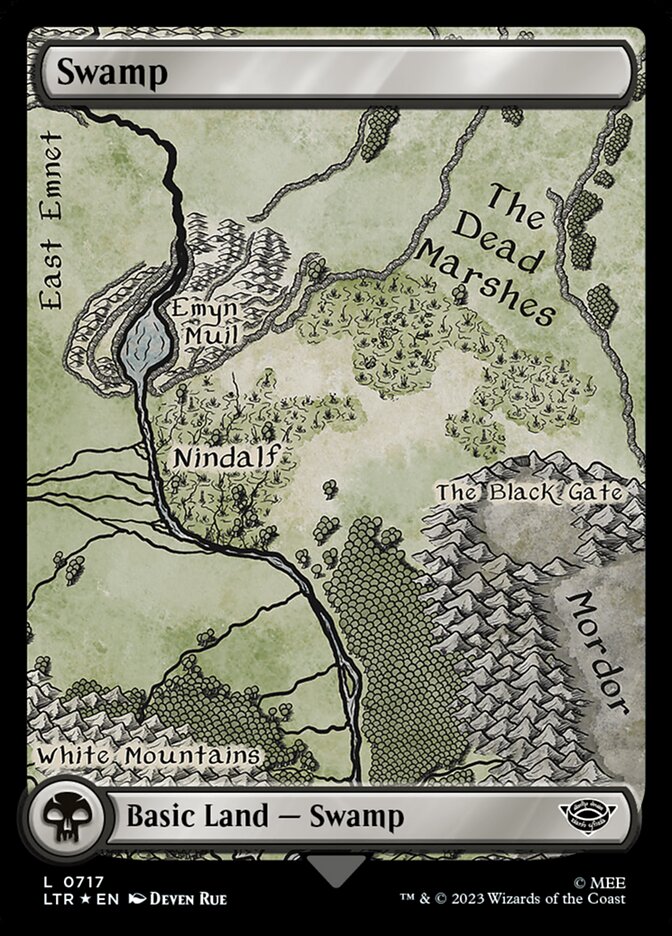 Swamp, The Lord Of The Rings: Tales Of Middle-Earth Card Art