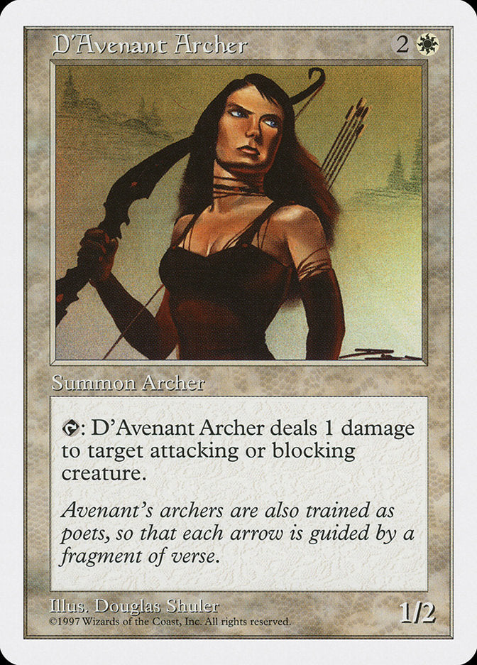 D'Avenant Archer, Fifth edition Card Art
