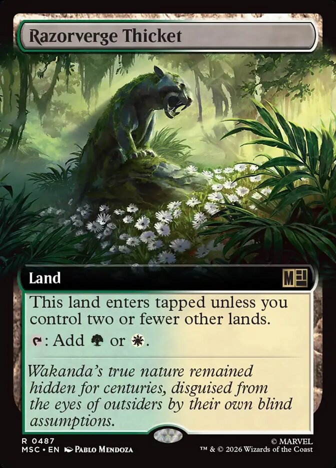 Razorverge Thicket, Marvel Super Heroes Commander Card Art