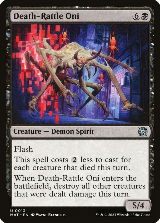 Death-Rattle Oni, March Of The Machine: The Aftermath Card Art