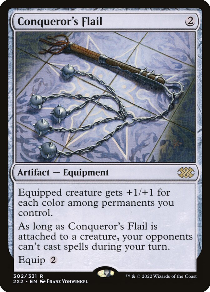Conqueror's Flail, Double Masters 2022 Card Art