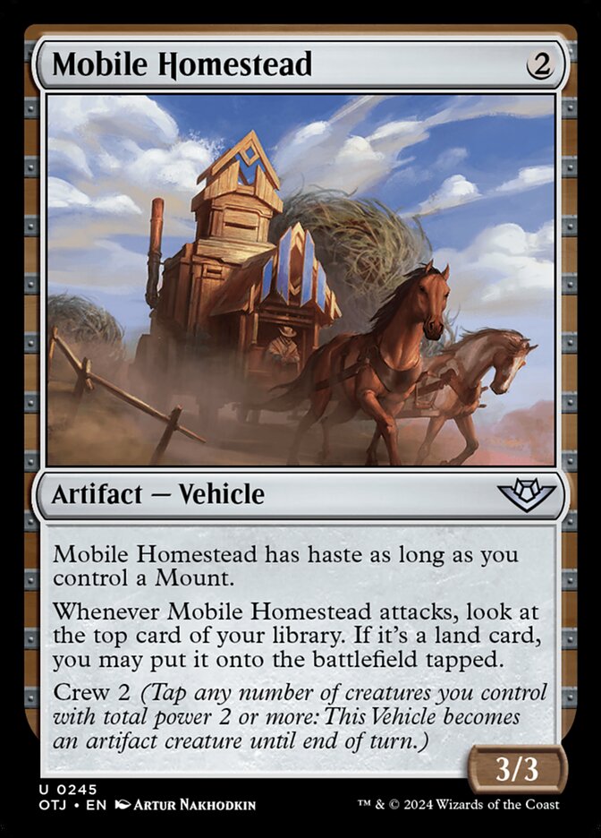 Mobile Homestead, Outlaws of thunder junction Card Art
