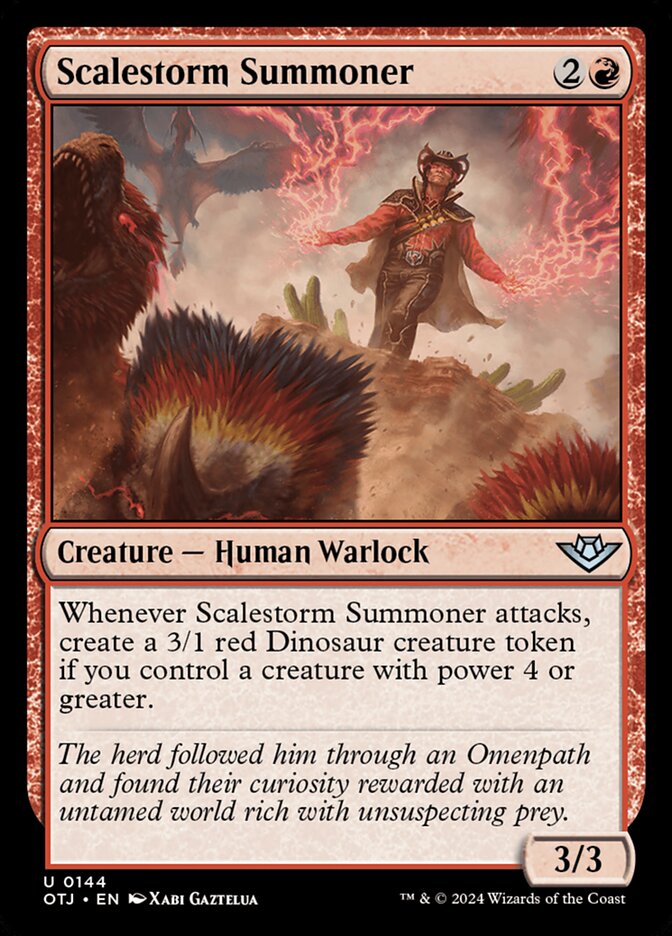 Scalestorm Summoner, Outlaws of thunder junction Card Art