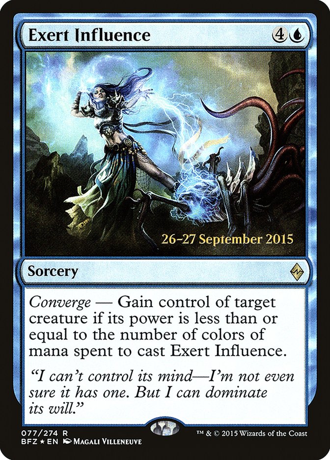 Exert Influence, Battle For Zendikar Promos Card Art