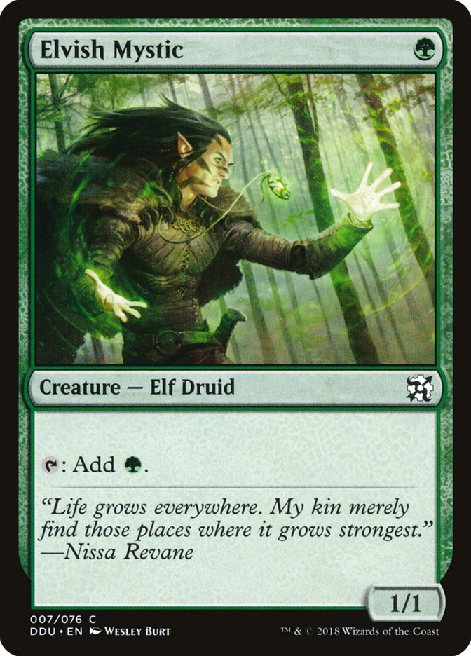 Elvish Mystic, Duel Decks: Elves Vs. Inventors Card Art
