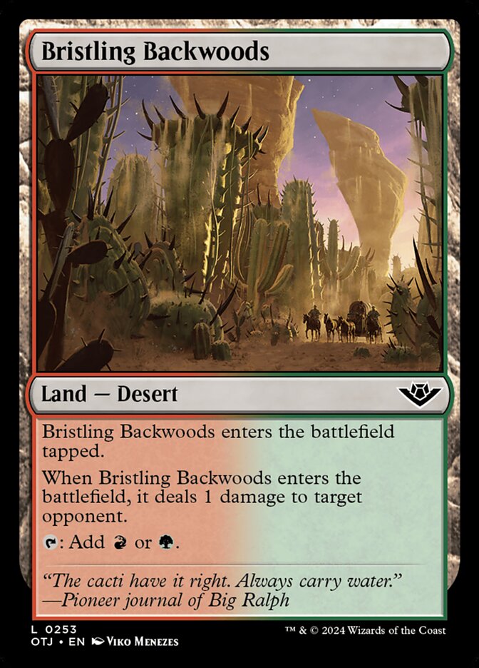 Bristling Backwoods, Outlaws of thunder junction Card Art