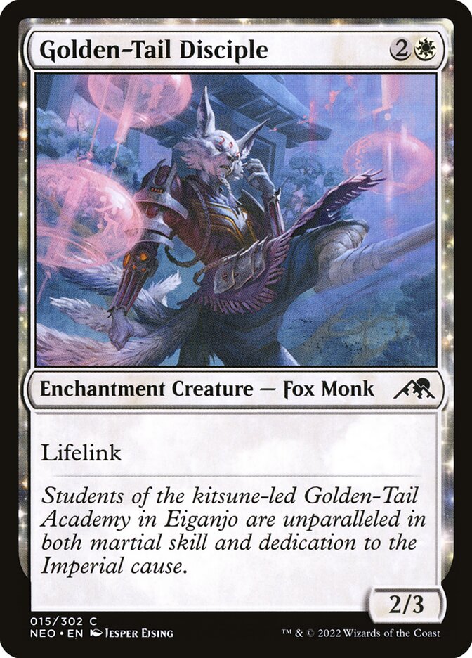 Golden-Tail Disciple, Kamigawa: neon dynasty Card Art