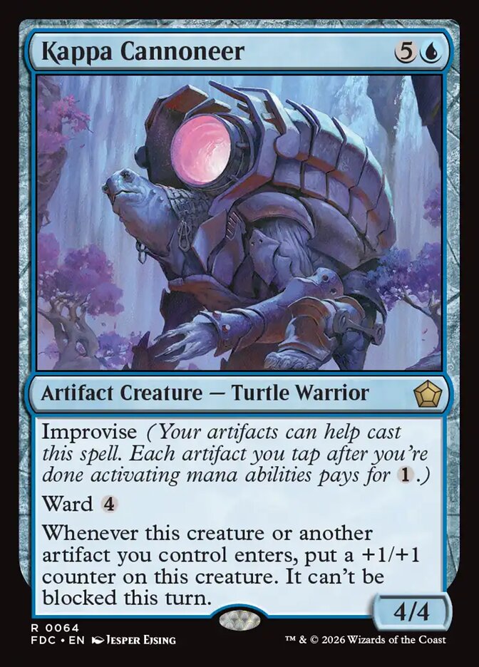 Kappa Cannoneer, Foundations Commander Card Art