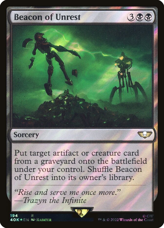 Beacon of Unrest, Warhammer 40,000 Commander Card Art