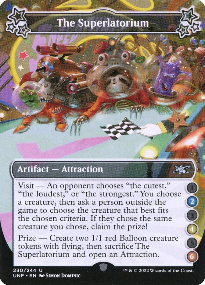 The Superlatorium, Unfinity Card Art