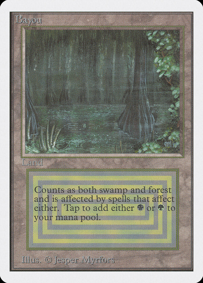 Bayou, Unlimited edition Card Art