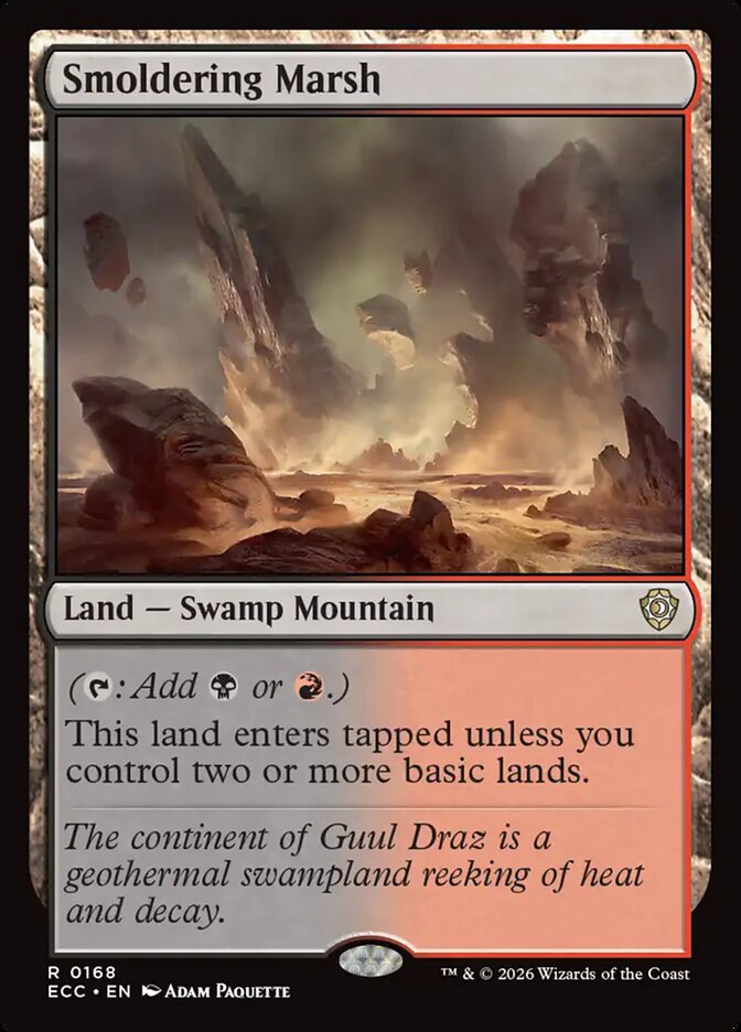 Smoldering Marsh, Lorwyn Eclipsed Commander Card Art