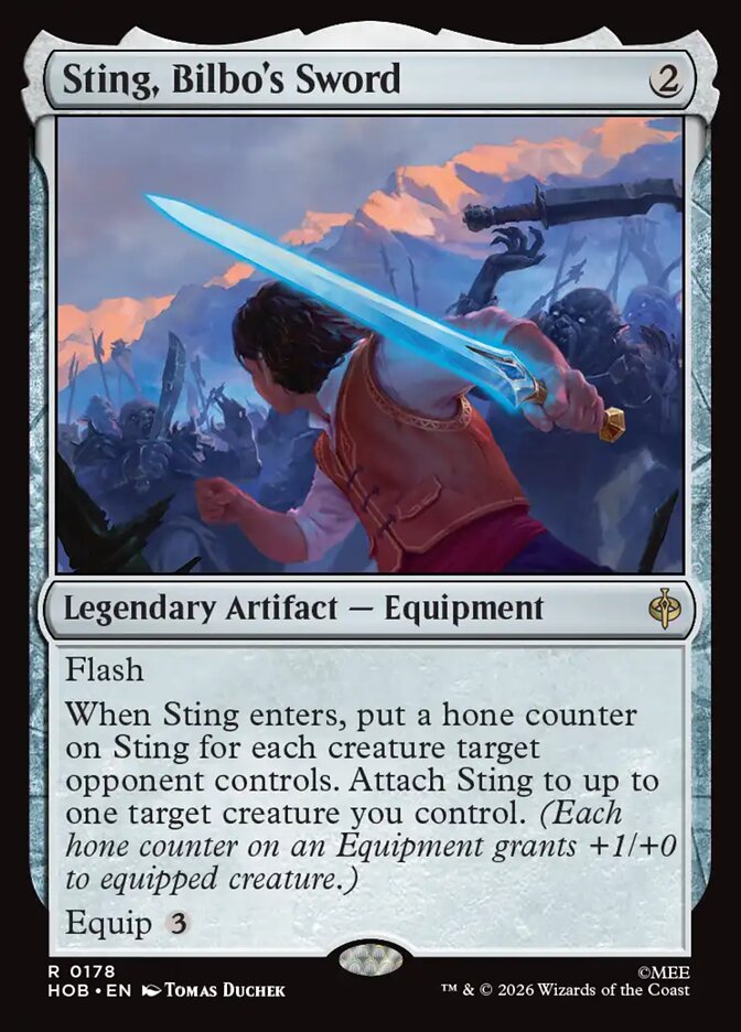 Sting, Bilbo's Sword, The Hobbit Card Art