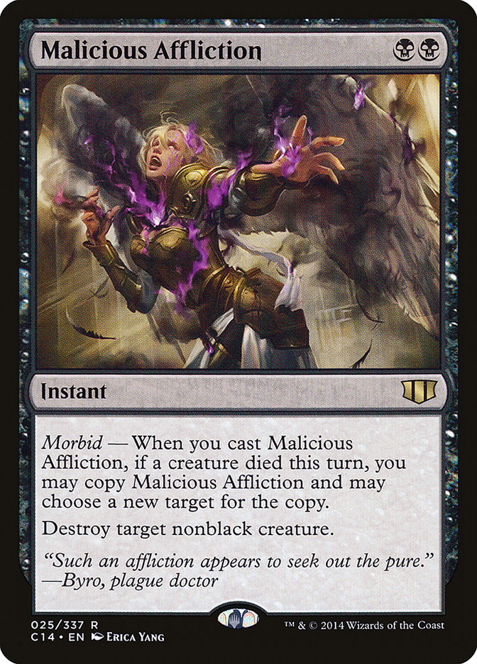 Malicious Affliction, Commander 2014 Card Art