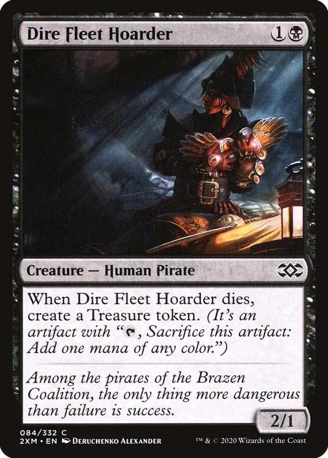 Dire Fleet Hoarder, Double masters Card Art