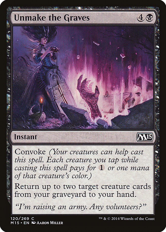 Unmake the Graves, Magic 2015 Card Art