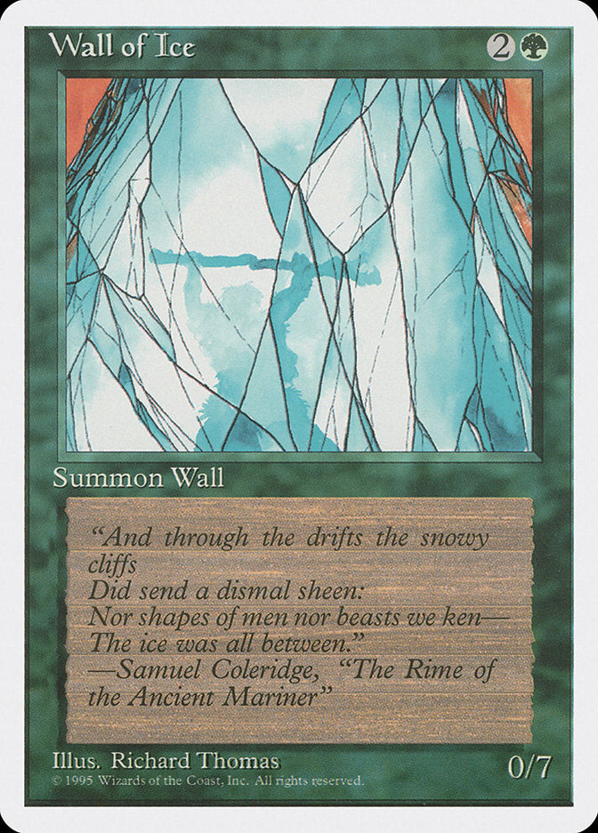 Wall of Ice, Fourth Edition Card Art