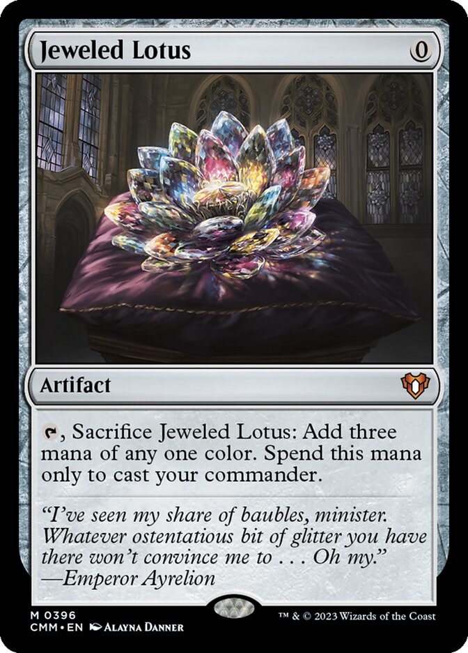 Jeweled Lotus, Commander masters Card Art
