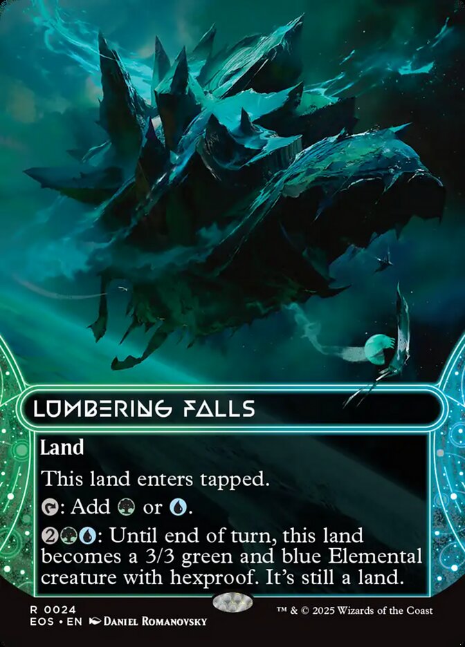 Lumbering Falls, Edge Of Eternities: Stellar Sights Card Art