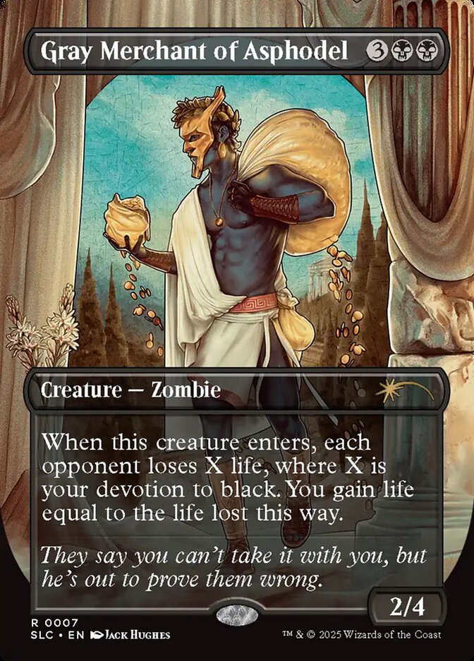 Gray Merchant of Asphodel, Secret Lair Countdown Card Art
