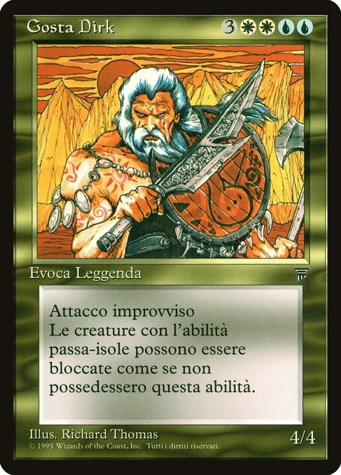 Gosta Dirk, Legends Card Art