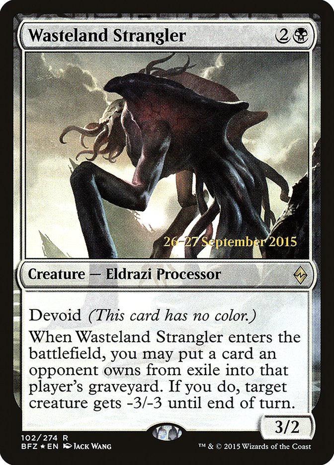 Wasteland Strangler, Battle for zendikar promos Card Art
