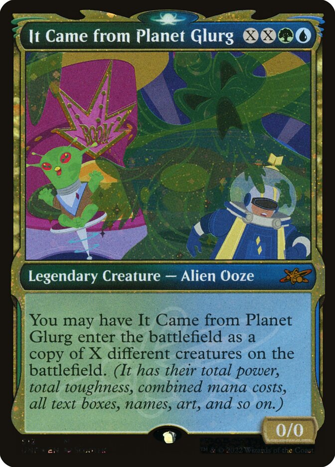 It Came from Planet Glurg, Unfinity Card Art
