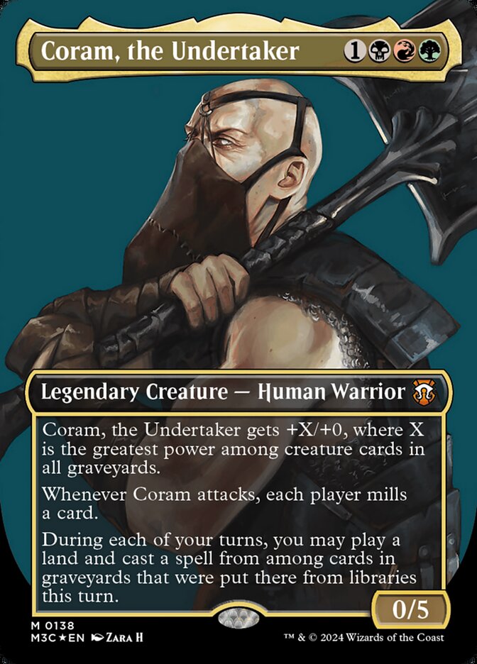 Coram, the Undertaker, Modern horizons 3 commander Card Art