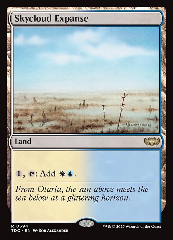 Skycloud Expanse, Tarkir: Dragonstorm Commander Card Art