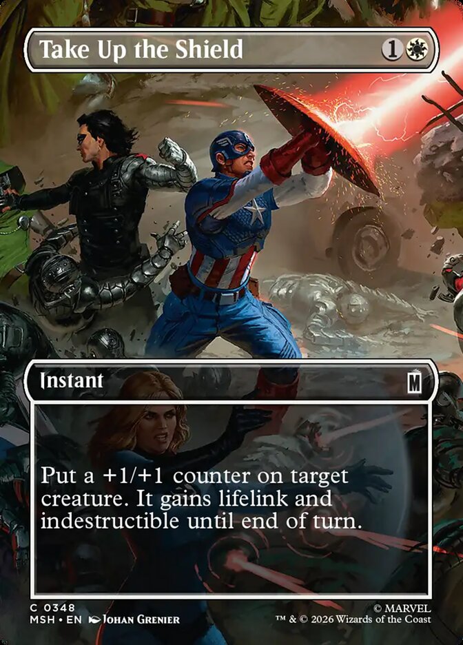 Take Up the Shield, Marvel Super Heroes Card Art