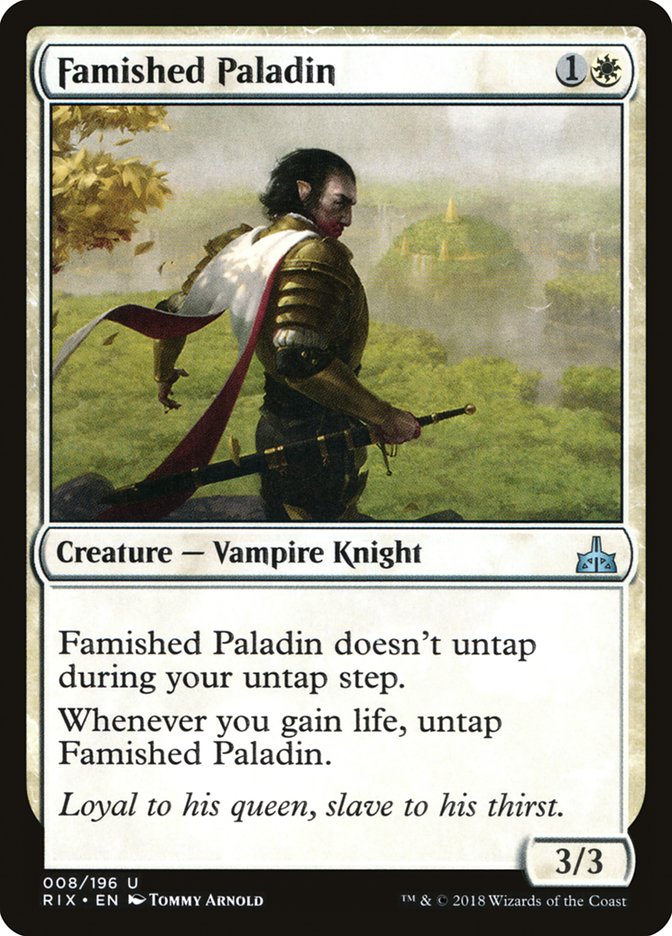 Famished Paladin, Rivals of ixalan Card Art