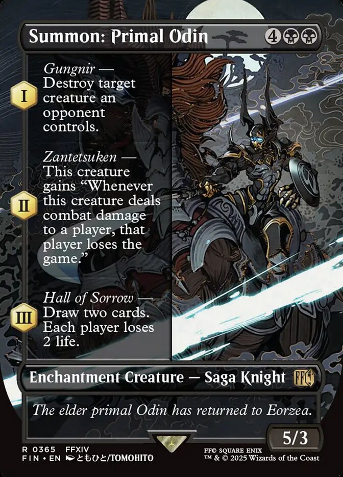 Summon: Primal Odin, Final fantasy Card Art