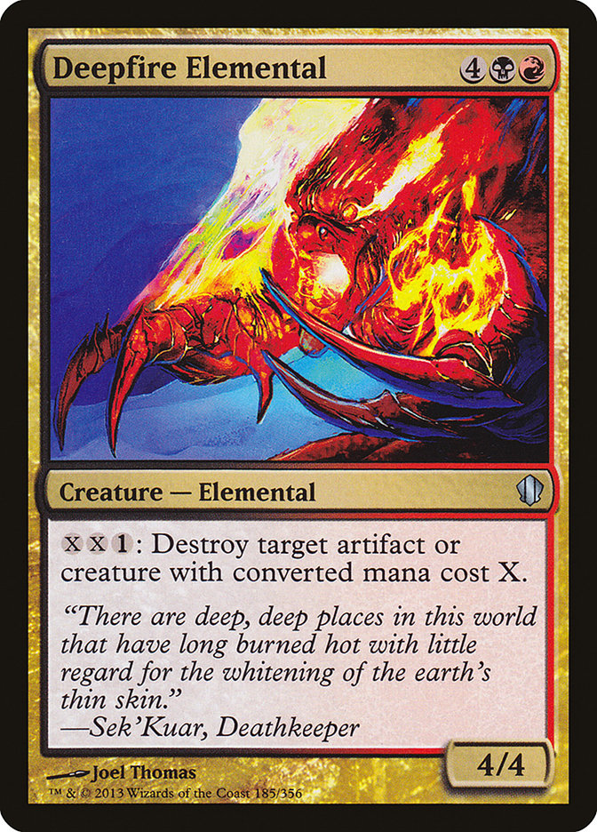 Deepfire Elemental, Commander 2013 Card Art