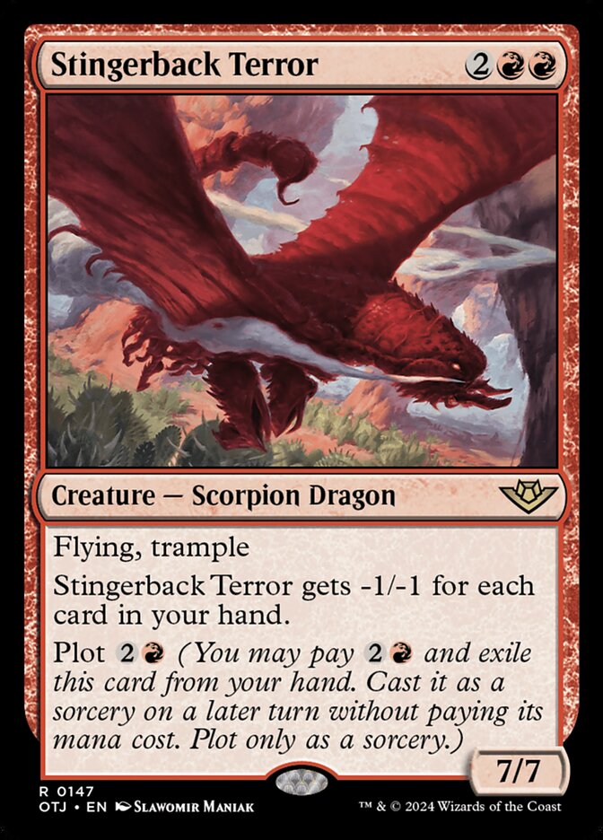 Stingerback Terror, Outlaws of thunder junction Card Art