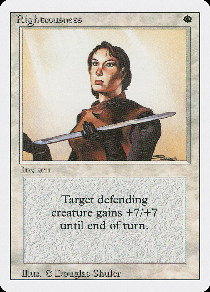 Righteousness, Revised edition Card Art