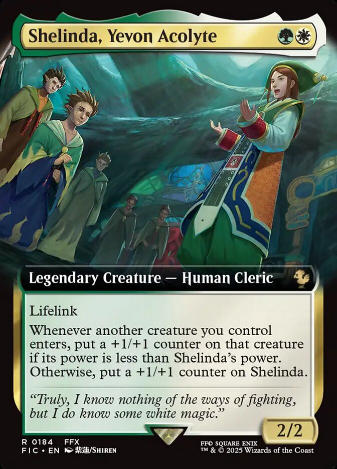 Shelinda, Yevon Acolyte, Final Fantasy Commander Card Art